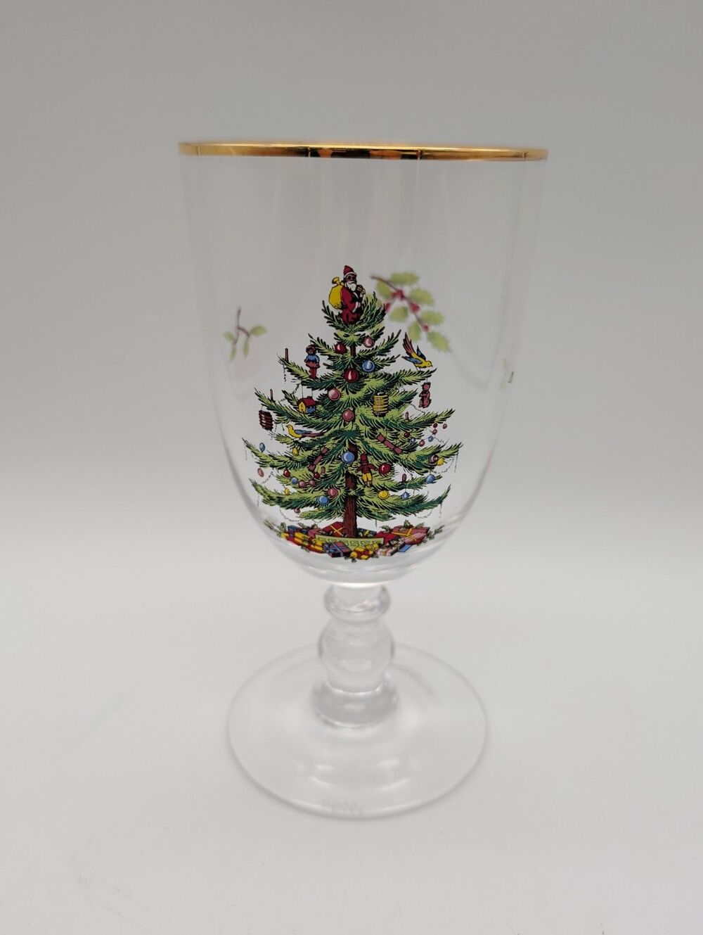 Spode Christmas Tree Pedestal Water Goblet Replacement